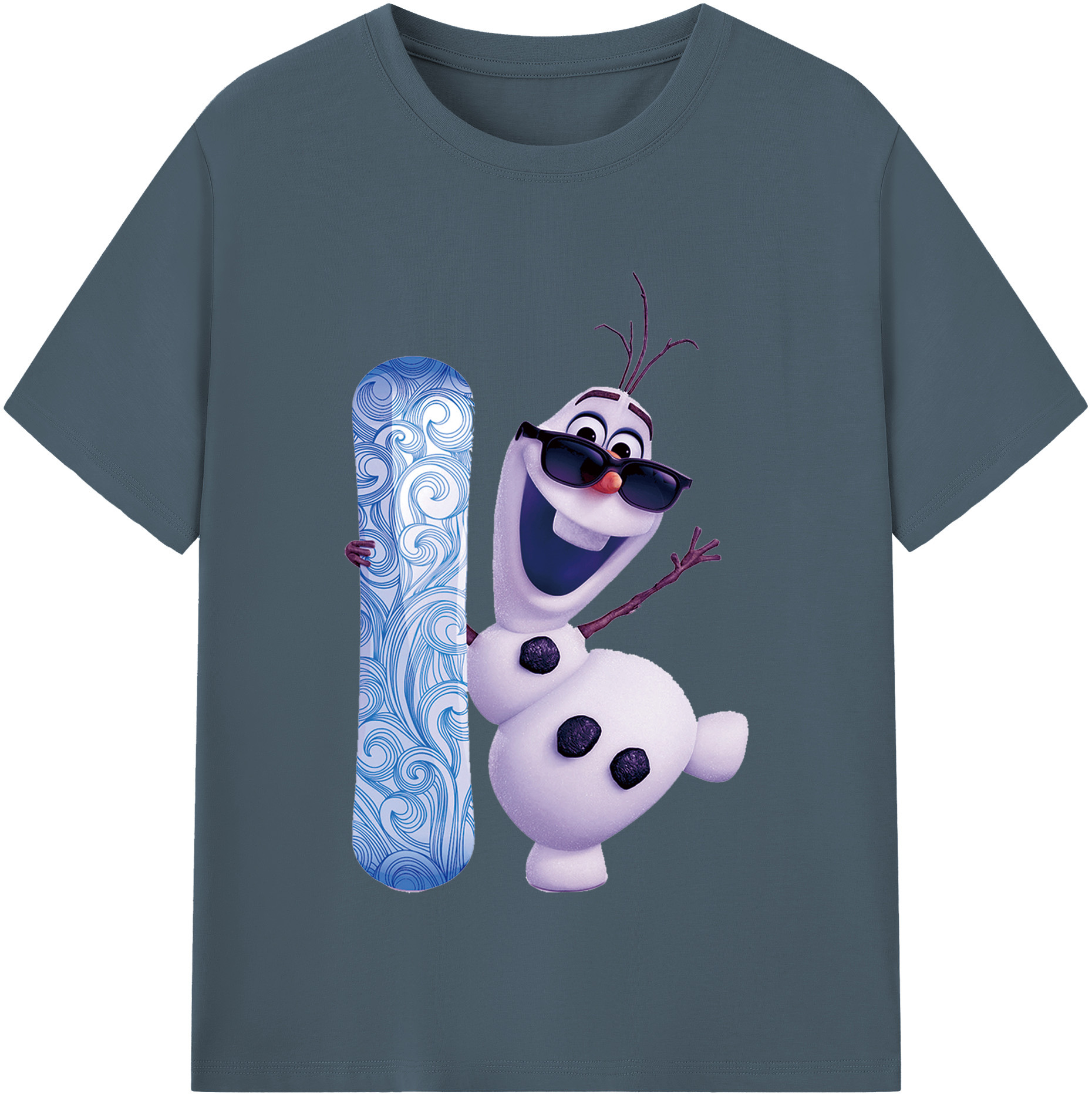 （画像用） アナと雪の女王 アンナ エルサ Frozen Anna Elsa 綿100％半袖Tシャツ（フロントプリント）